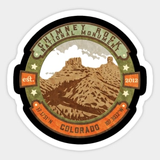 Chimney Rock National Monument Colorado Sticker